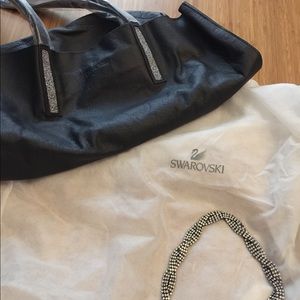 Swarovski crystal shopping tote